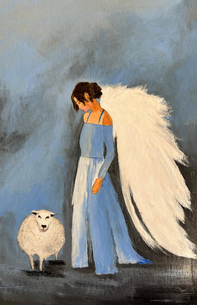 DIY   #A2   Angel with Sheep