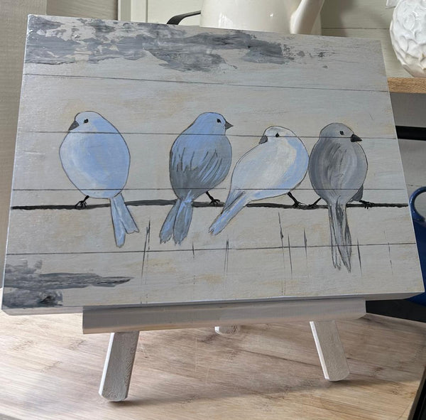 DIY  B10 Birds Shabby Chic