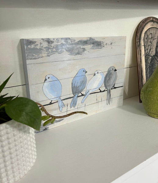 DIY  B10 Birds Shabby Chic