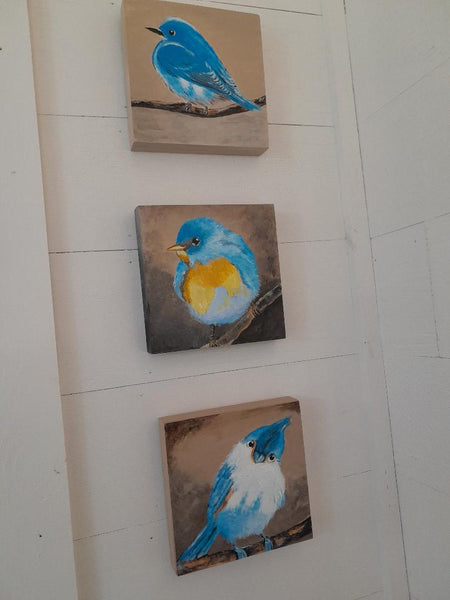 DIY  #B1    FAT LITTLE BLUE BIRD