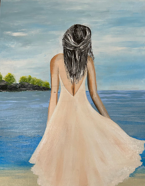 #Art1075 Girl at the Lake