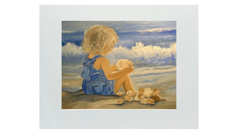 PRINT #995 Toddler at the Beach