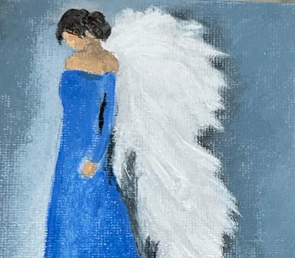 DIY  #A16 Small Angel in Blue