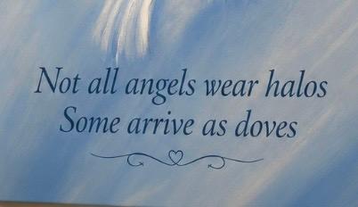 Canvas Print 11" X 14" - Celestial Doves - (Healing Art)