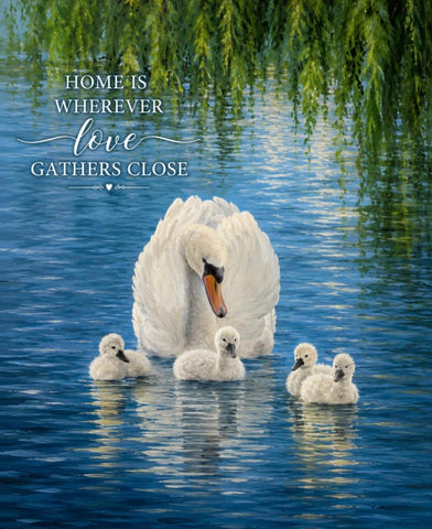 Matted Print - Mother Swan  (Healing Print)