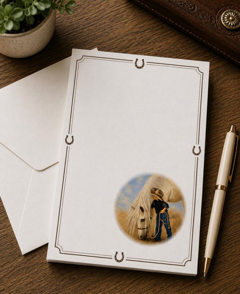 Designer Stationery  - Little Cowboy with His Horse
