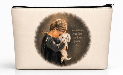 Little Girl with Her Puppy Vanity Bag