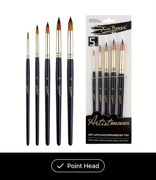 5 Pointed Art Brushes