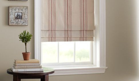 SIZZLING SUMMER SAVINGS - FARMHOUSE Roman Shade #096 (French "Grain Sack", #2 Best SELLER