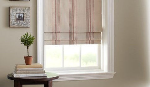 SIZZLING SUMMER SAVINGS - FARMHOUSE Roman Shade #096 (French "Grain Sack", #2 Best SELLER