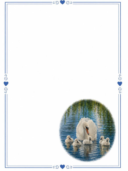 Designer Stationery - Mother Swan