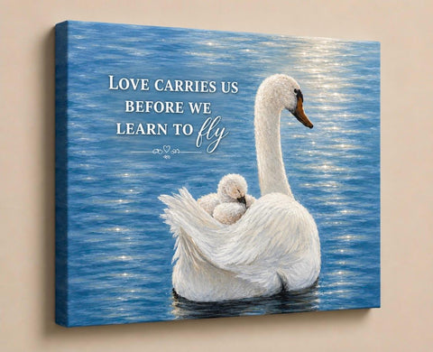 Canvas Print 11" X 14" - Swan (Healing Art)