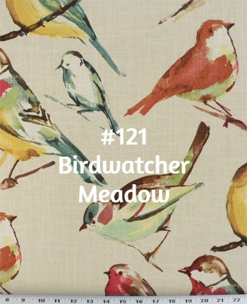 Roman Shade Bird with Burlap Banding #4P118