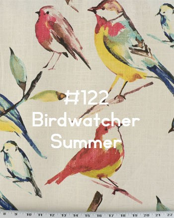 Roman Shade Bird with Burlap Banding #4P118
