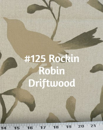 Roman Shade Bird with Burlap Banding #4P118