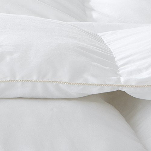 Egyptian Bedding LUXURIOUS King / California King (Cal King) HARD-TO-FIND 90 Oz Fill Weight Goose Down Alternative Comforter, 600 Thread Count 100% EGYPTIAN COTTON Cover, 750 Fill Power, Solid White Color