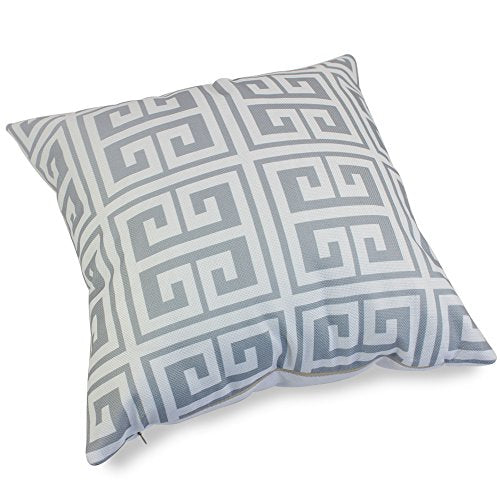 popeven Grey Geometric Pattern Pillow Covers Decorative Sets of 4 Sofa Pillow Case for Living Room Throw Pillows Sets for Couch