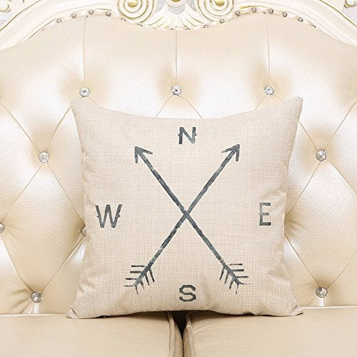 Pack of 2 Decorative Throw Pillow Covers 18 x 18 Cushion Cover for Home Décor