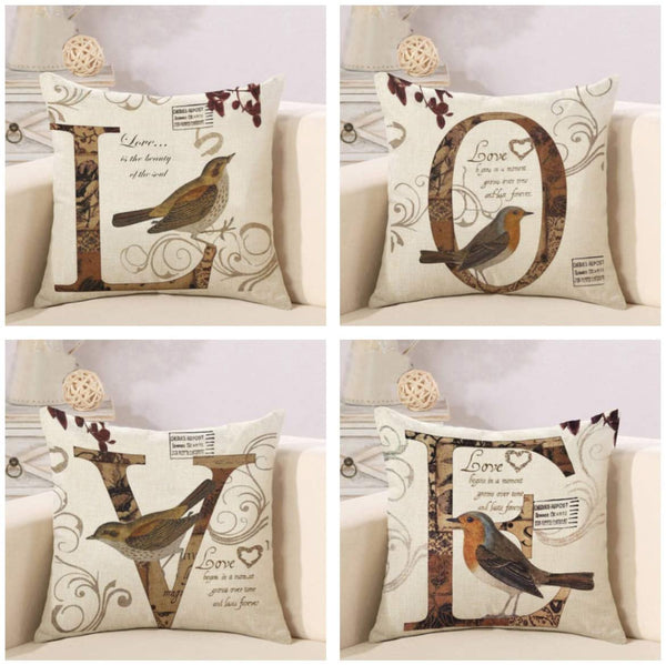 TP533 Birds Throw Pillows