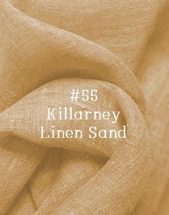 Roman Shade #380  Linen Relaxed Roman, Lined & Monogrammed