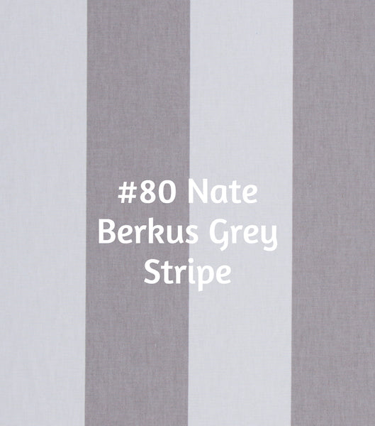 Etsy Client #150 Nate Berkus Gray & White Stripe Roman  (slats)