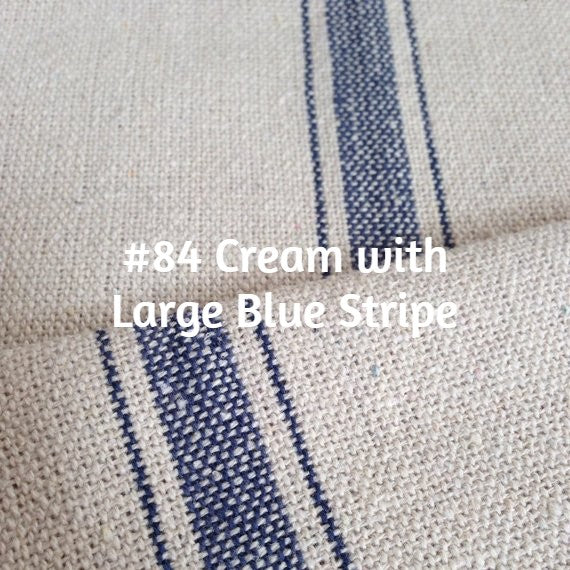 $158.00 Roman Shade French "Grain Sack" Relaxed Unlined #2P097