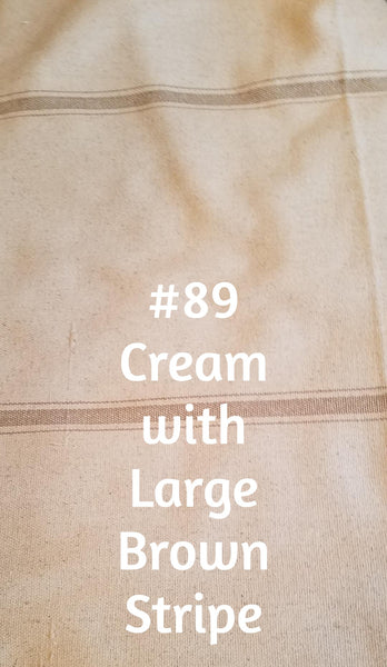 $158.00 Roman Shade French "Grain Sack" Relaxed Unlined #2P097
