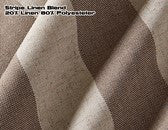 #502 Linen Fabric Stripe Blend Taupe