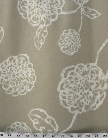 #159 Subtle Florals Roman Shade   (slats) YOU PAY  1/2  DOWN