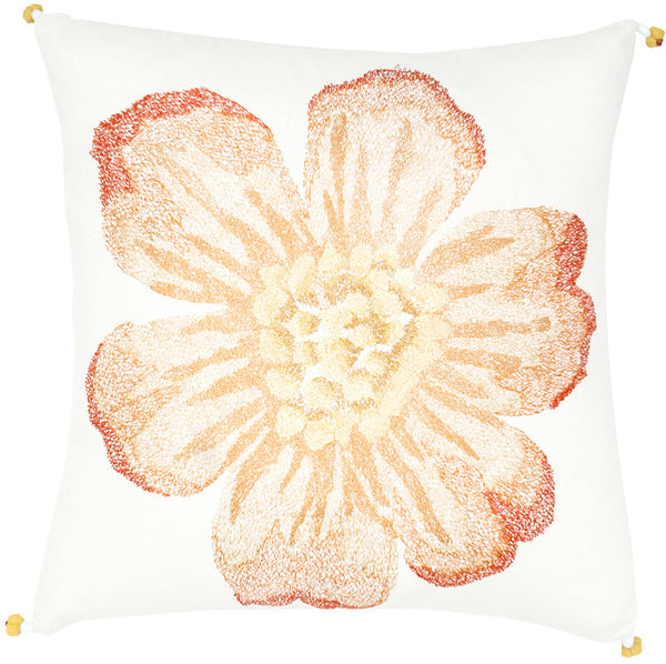 #C684 Flower Embroidery PILLOW 20 x 20