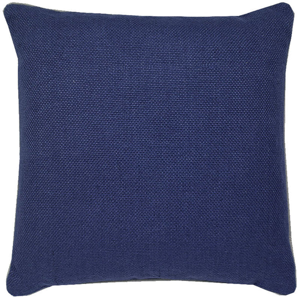 #C901 Navy Basket Weave PILLOW 22 x 22