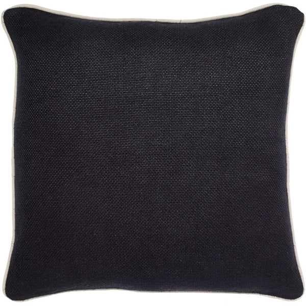 #C903  Black Basket Weave PILLOW 22 x 22