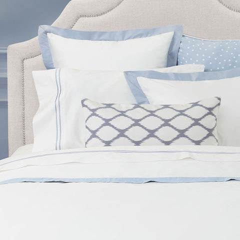 #FB1a French Blue Linden Borders DUVET Cover Only