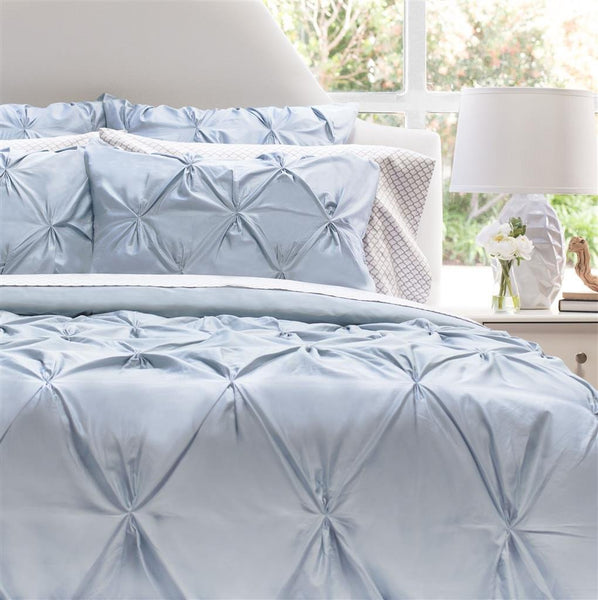 #FB1c French Blue Valencia Pintucked DUVET Cover Only