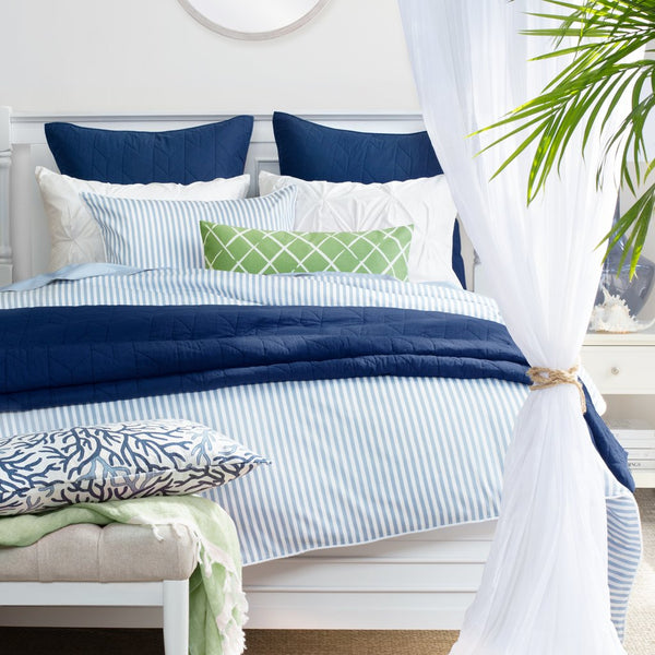 #FB1 French Blue STRIPED DUVET Cover Only