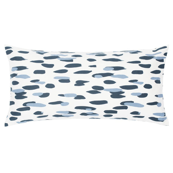 #FB4b Navy & Dusk Brushstrokes Throw PILLO W