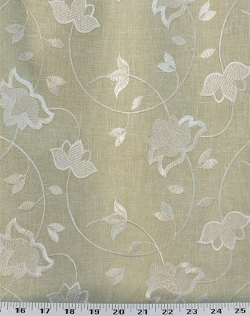 #159 Subtle Florals Roman Shade   (slats) YOU PAY  1/2  DOWN