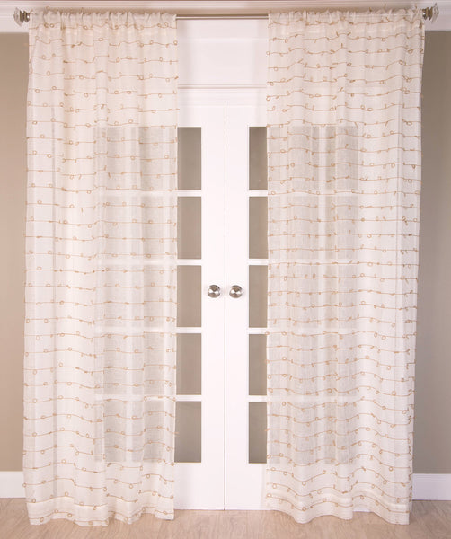 #P519 White Juteknot Curtain (Use Discount Code)