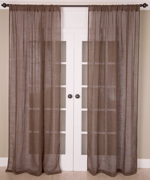 #P520 COCOA Sheer Curtain (Use Discount Code)
