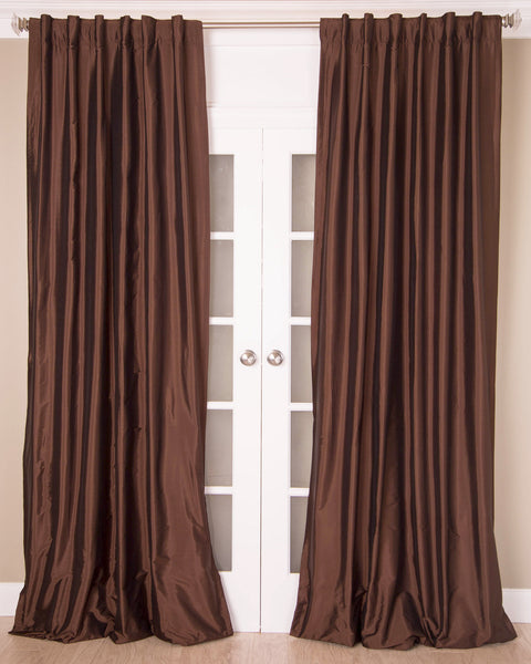 #P550 Nutmeg Faux Silk Curtain (Use Discount Code)