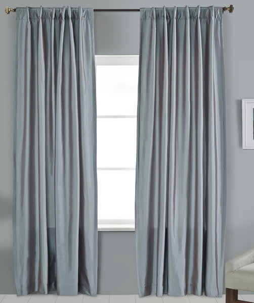 #P550 Smokey Faux Silk Curtain (Use Discount Code)