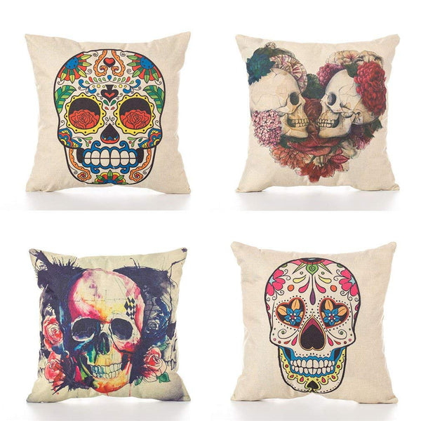 TP97 Skulls Throw Pillows Group