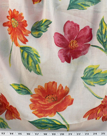 Floral Curtains, with Pinch Pleats    #2001   PAY 1/2 DOWN