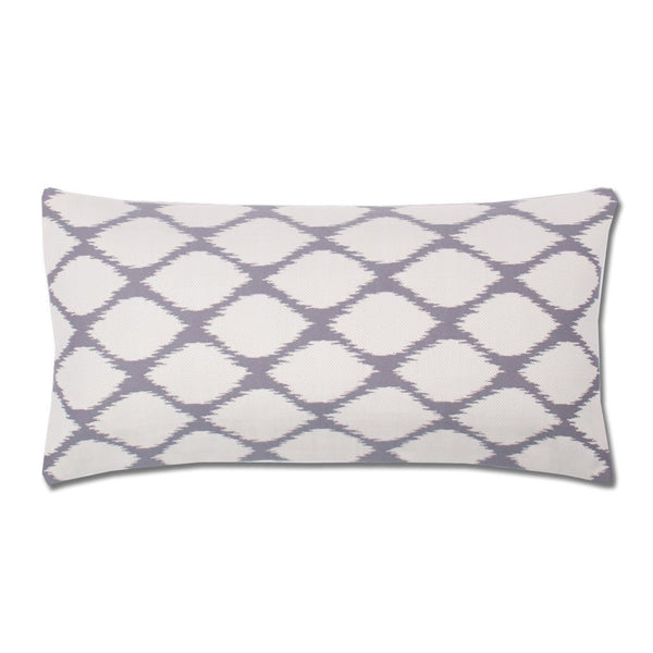 #W4 Grey & White Raindrop Throw PILLOW