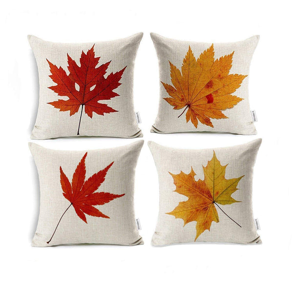 TP64 Maple Leaves Throw Pillows Group